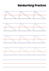 Handwriting Practice Sheets for Kids – Prewriting Tracing Lines, Curves, Patterns, Spirals, Triangles, Square's, zigzag, hexagonal , circles, opals, etc. for Fine Motor Skills Development.