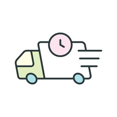Fast Shipping icon vector design templates simple and modern concept