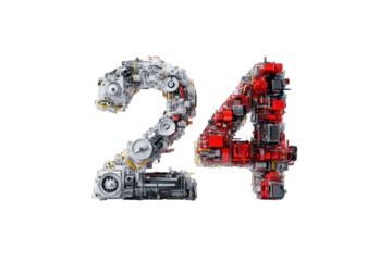 24/7 Concept Icon Isolated on Transparent Background