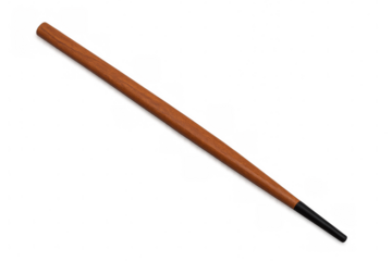 Elegant calligraphy pen highlighting refined writing skills, positioned with artistic precision against clean transparent surface