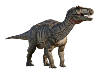 Fototapeta premium T rex dinosaur toy 3d render isolated on white background