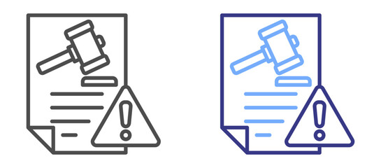 Fototapeta premium Compliance Risk icon color