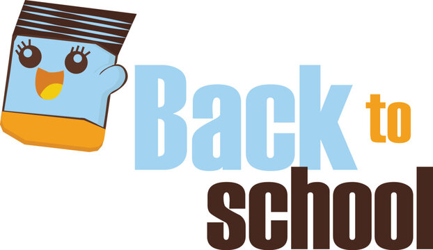 Back to school theme eraser icon