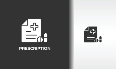 Prescription Vector, Icon Or Logo Sign Isolated Symbol Illustration
