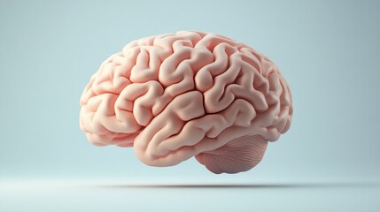 Detailed human brain model showcasing anatomical structure and function