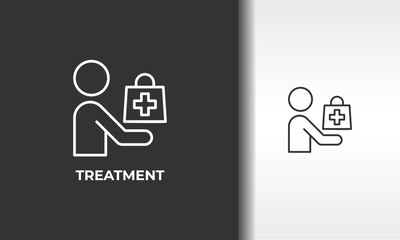 Treatment Vector, Icon Or Logo Sign Isolated Symbol Illustration