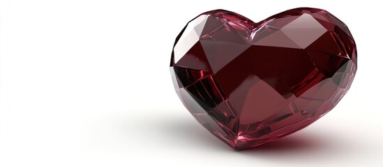 Ruby Heart, A Symbol of Love and Passion Crafted in Gemstone Art