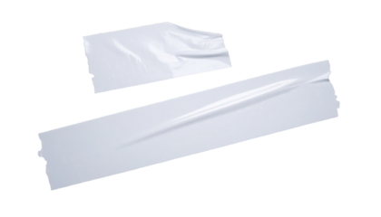 Clear adhesive tape strip isolated on white background PNG