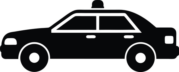 police car vector icon.
