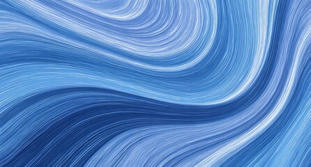 Swirling blue, white, and teal flowing wave pattern