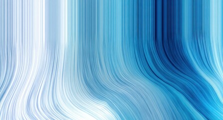 Curved blue gradient stripes creating an abstract backdrop