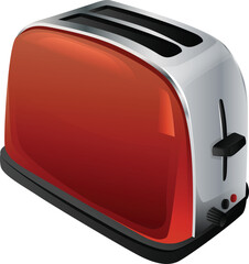 red toaster realistic style