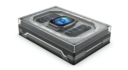 Fototapeta premium Futuristic Smartwatch Packaging Mockup