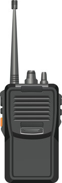 walkie talkie radio transmitter realistic style