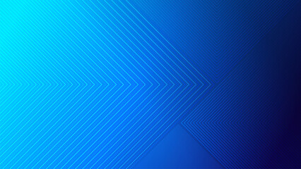 Fototapeta premium Abstract blue geometric line background with arrow pattern. Modern blue arrow lines design technology banner for futuristic and digital concept