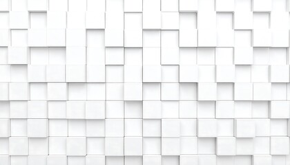 Abstract geometric pattern of white squares