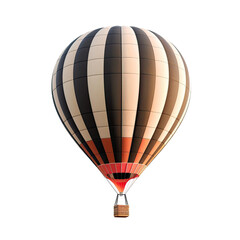 Fototapeta premium Hot air balloon, striped design, red bottom
