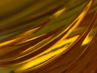 Golden Liquid Flow Abstract Texture of Liquid Gold.