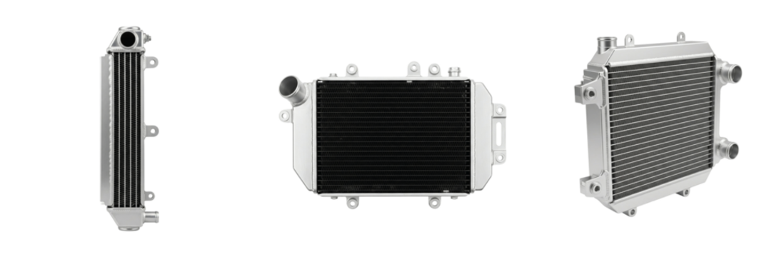 Set of Automotive Radiators and Intercoolers for Enhanced Engine Cooling Performance