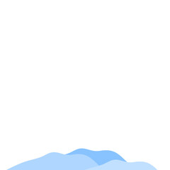 Vector illustration of blue mountain