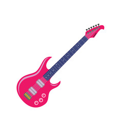 Obraz premium illustration of electric guitar playing rock music