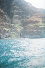 waves crashing on the rocks