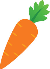 Fresh carrots vector art illustration