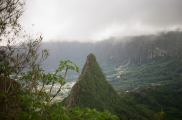 misty morning in the mountains
