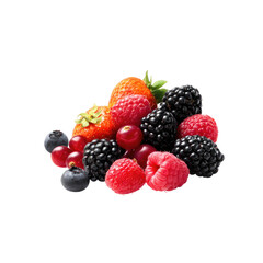 A vibrant mix of colorful berries