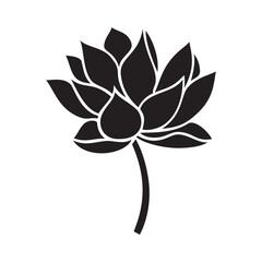 lotus flower silhouette 