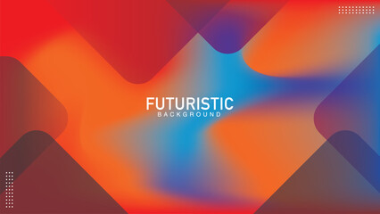 Fluid futuristic modern shapes waves blurred glass effect background. Vector illustration.