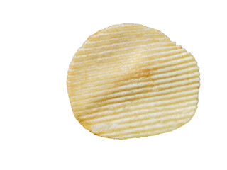 Potato chips most delicious snacks isolated on a transparent background.