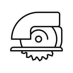Circular Saw Icon for Tools and Construction Projects