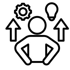 Professional Development  Icon Element For Design

