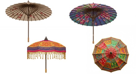 Colorful decorative umbrellas
