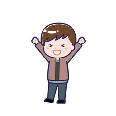 私服の10代／ななめ／男性 03