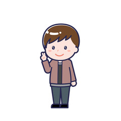 私服の10代／ななめ／男性 14