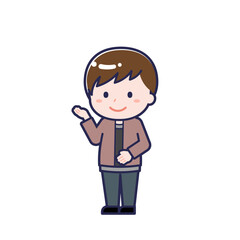 私服の10代／ななめ／男性 18