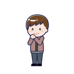 私服の10代／ななめ／男性 22