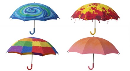 Obraz premium Colorful umbrella collection design display
