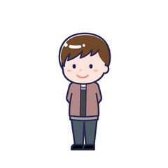 私服の10代／ななめ／男性 28