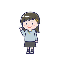 私服の10代／ななめ／女性 12