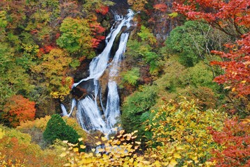 秋の奥日光・霧降の滝