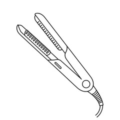 hair Curler illustration vector style coloring page