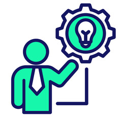 Skill Building  Icon Element For Design
