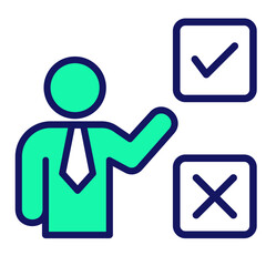 Decision Making  Icon Element For Design
