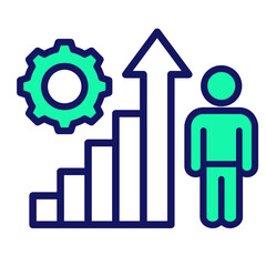 Personal Growth  Icon Element For Design
