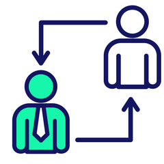 Feedback Loop  Icon Element For Design
