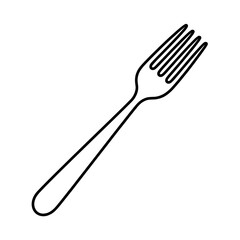 fork illustration vector style colouring page