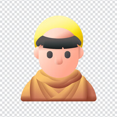 Medieval Monk Icon